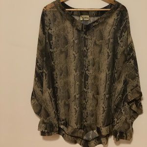 Snake skin print coverup